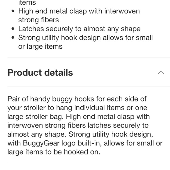 Buggygear Stroller Hooks - Picture 5 of 5